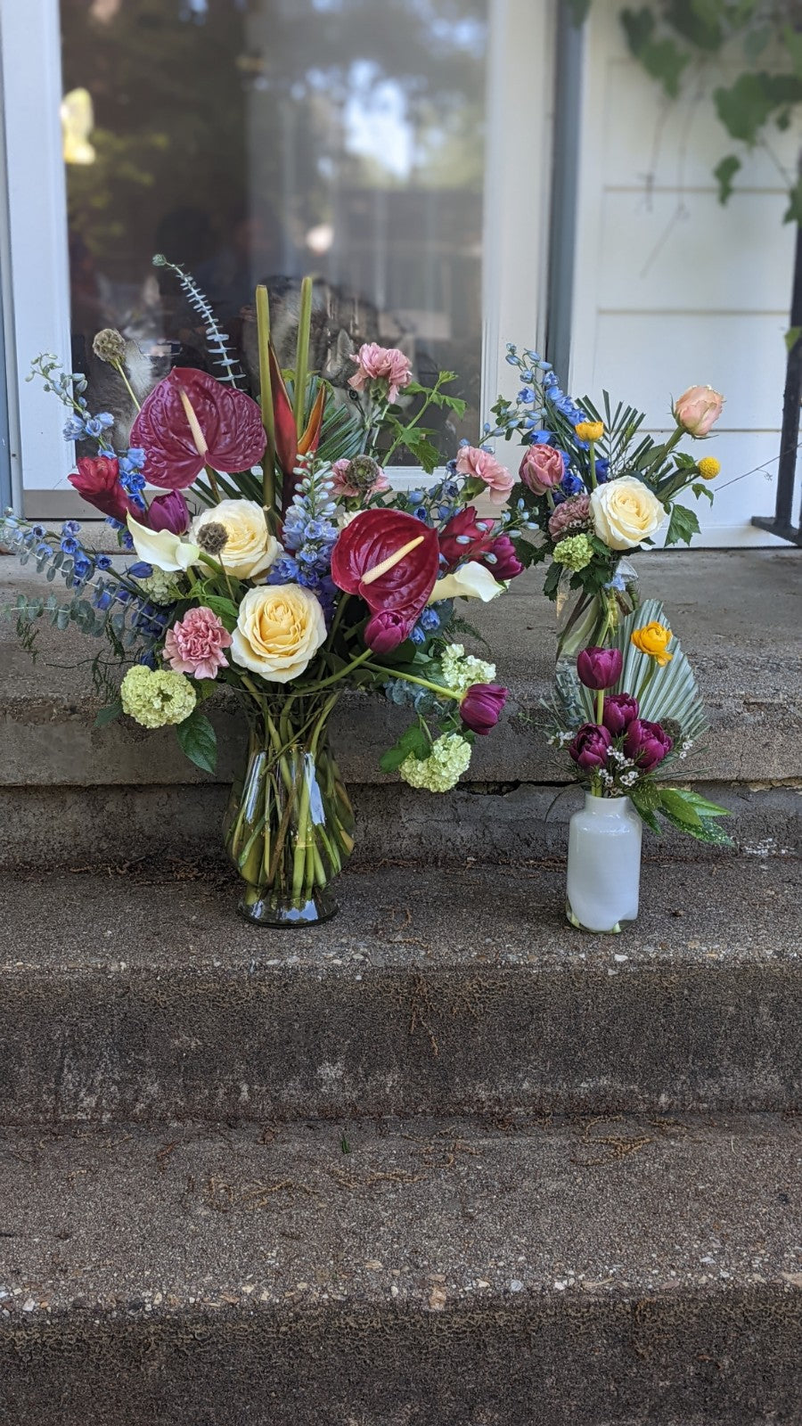 Celebration Trio
Three showstopping arrangements to bring color to any party or gathering! Please include information about your special event, flower, and color preferences. Some colors or flowers may not be available for same day orders.
Flower arrangement
FloralsbyHeidiCatherine