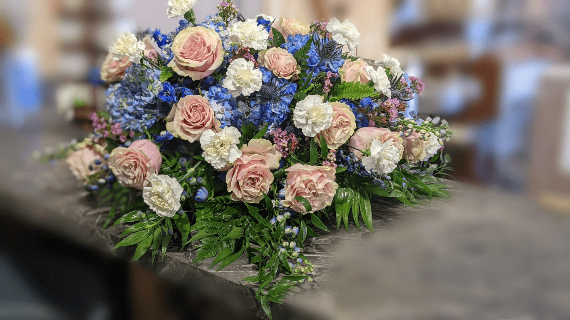 Casket Spray
A Casket Spray to honor your loved one. Please include desired colors and flowers and I will design you a beautiful tribute. Sprays will be made with Biodegradable mechanics.Some flowers or colors may not be available for same day orders.
Funeral
FloralsbyHeidiCatherine